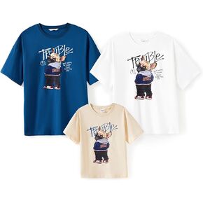 PATPAT Family Matching Outfit Unisex Oversized Funny Dog Graphic T Shirts Casual Summer Short Sleeve Top Cotton Tee Shirt