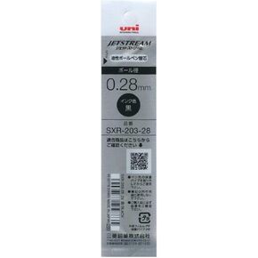 Mitsubishi Pencil Jetstream Edge SXR20328.24 Ballpoint Pen Refill, 0.28, Black