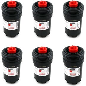 Fleetguard FF63009 (Cummins 5303743) Fuel Filter, NanoNet Hi Performance Filtration for Cummins B/L Series Engine, 2x Contaminant Holding Cap, Best Protection and Longer Fuel System Life (Pack of 6)