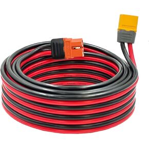 XT60i to XT60 Male Cable 10AWG Solar Charging Cable XT60i-F Extension Cable Solar Cable Compatible for Ecoflow Portable Power Station Solar Generator （5FT