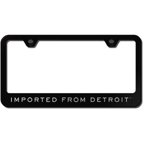 License Plate Holder Imported from Detroit Black License Plate Frames