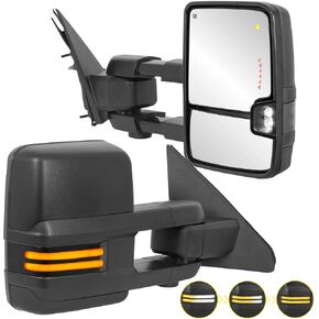 Towing Mirrors w/Power Heated New Stlye Compatible with 2019 2020 2021 2022 2023 2024 dodge ram 1500 Side Mirrors 2PCS
