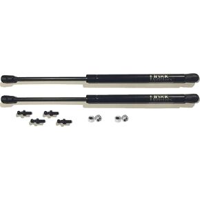 Truck Upfitters 2pcs 10.5" Toolbox Gas Struts | 25lbs Lift Support Strut for Slim/Narrow Aluminum Tool Box, Camper Shell Windoors | Fits UWS, DeeZee, Better Built, are, Leer | Includes 4 Ball Mounts