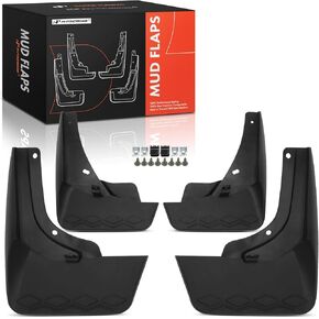 A-Premium Set of 4PCS Mud Flaps Splash Guards Mudguards Mudflaps with Hardware Kits Compatible with Volkswagen Tiguan 2024 Sport Utility, Front & Rear (Driver and Passenger Side)