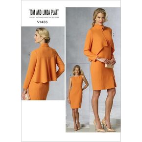 Vogue Patterns V1435E50 Misses' Jacket and Dress Sewing Template, Size E5 (14-16-18-20-22)