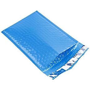 #000 Blue Poly Bubble Mailers 4x8 Padded Envelopes 25pcs