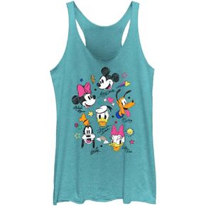 Disney Classic Mickey Doodle Crew Women's Racerback Tank Top