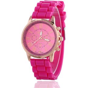 CdyBox Women Men Silicone Band Analog Quartz Casual Watches Jelly Color Unisex Bracelet