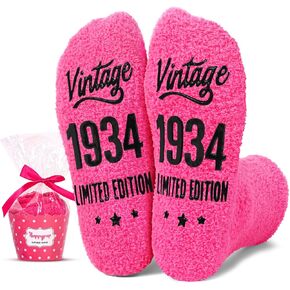 HAPPYPOP 90th Birthday Gifts Ideas Socks - 1934 Birthday Gifts for Women, Gifts for Women in Their 90s, Best Gifts for 90 Year Old Woman