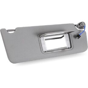 Nakuuly Left Driver Side Sun Visor Beige Compatible with 2016-2022 Honda Pilot 2018-2020 Honda Ridgeline Sunvisor with Mirror with Vanity Light Replaces # 83280-TG7-A12ZA in Saudi Arabia