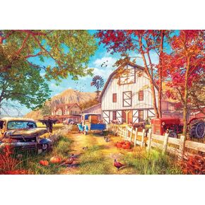 Buffalo Games - Dominic Davison - Autumn Farmlands - 500 Piece Jigsaw Puzzle for Adults -Challenging Puzzle Perfect for Game Nights - Finished Size is 21.25 x 15.00