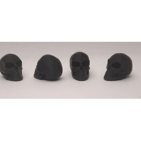 4PCS Skull Valve Stem Caps (Black)