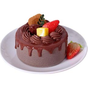 1 قطعة كعكة عيد ميلاد اصطناعية محاكاة وهمية واقعية كب كيك الحلوى للزينة عرض الدعائم 4" in Kuwait