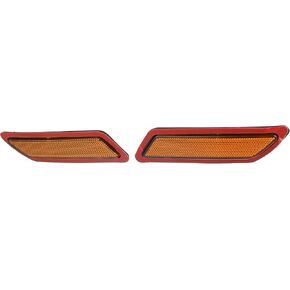 Bumper Reflector Side Marker 63147274521 63147274522 Front Reflector for BMW 328i 2012-2015 Plastic (Set of 2)