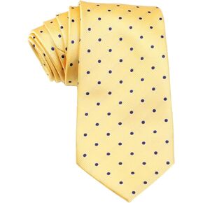 OTAA Yellow Tie with Polka Dots Casual Ties for Men - Perfect Neck Tie for Groomsmen Wedding Ties or Formal Occasions - Ideal Gifts for Him