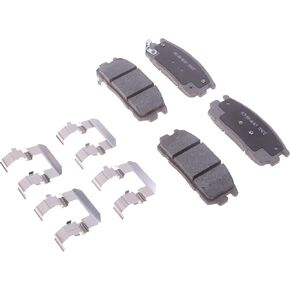 ACDelco Silver 14D1275CHF2 Ceramic Rear Disc Brake Pad Set with Clips