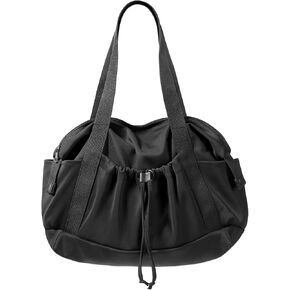 CONTAIL 33L Foldable Soft Neoprene Scuba Fabric Tote Bag,Lightweight Women Shoulder Bag,Convertible Small Handbag
