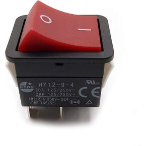 LICHIFIT 1PC KEDU Power On Off Rocker Switch Push Button 4 PinIP55 T85HY12-9-4