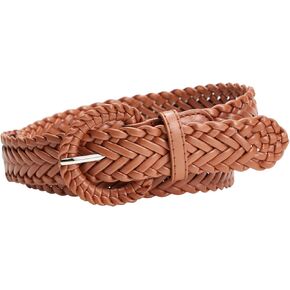 Woven Belts for Women Braided Leather Belt Wide Fashion Boho Waist Belt for Dresses Jeans Pants