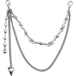 Shoe Charms Chains Shoelaces Chains Shoe Accessories Decoration Boot Bag Handbags Charms Pants Chain Car Keychain Accessories