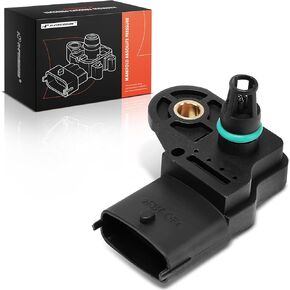 A-Premium Manifold Pressure (MAP) Sensor [3 Pins] Compatible with Jeep KJ Series Liberty 2005-2006, 1.8L, Replace# 5140331AA, 68031593AA