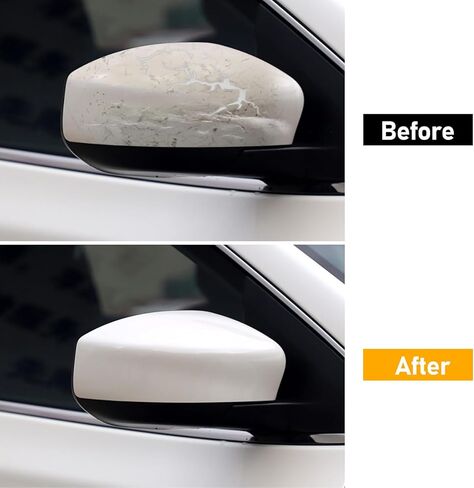 Moonlinks Compatible with Nissan Sentra 2013 2014 2015 2016 2017 2018 2019 Left Side Mirror Cover Replacement, White Primer Left Driver Side Door Rearview Mirror Cover Trim Side Mirror Cap Cover in Kuwait