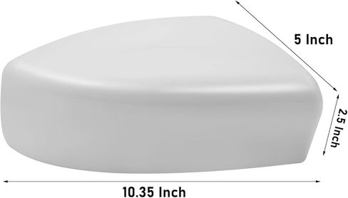 Moonlinks Compatible with Nissan Sentra 2013 2014 2015 2016 2017 2018 2019 Left Side Mirror Cover Replacement, White Primer Left Driver Side Door Rearview Mirror Cover Trim Side Mirror Cap Cover in Kuwait