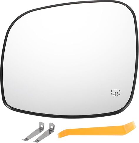 X AUTOHAUX Car Rearview Left Driver Side Mirror Glass Replacement W/Backing Plate Heated White Glass for CHRYSLER TOWN & COUNTRY for DODGE GRAND CARAVAN for RAM C/V in Saudi Arabia