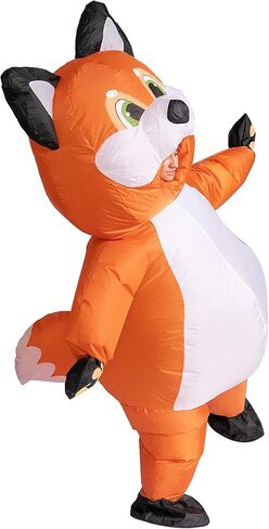 Spooktacular Creations Halloween Costume Adults, Full Body Inflatable Costume with a pair of Gloves, Fox Costumes Blow up Costume Unisex - One Size in Saudi Arabia