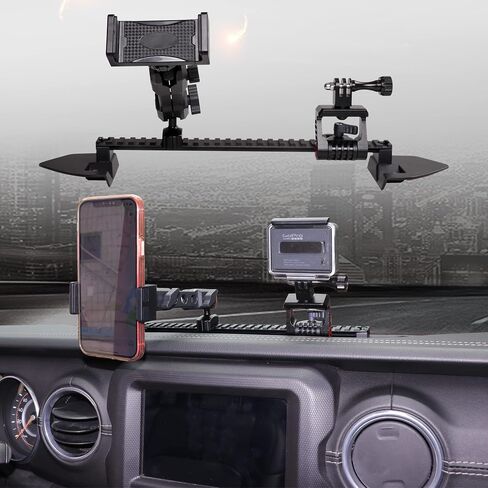 BESTAOO JL Dash Multi-Mount Phone Holder, for 2018-2024 Jeep Wrangler JL JLU & Gladiator JT, Multifunction, Action Camera Holder and Platform Phone Stand in Saudi Arabia