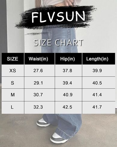 Women High Waist Baggy Jeans Vintage Wide Leg Jeans Loose Boyfriend Jeans Denim Pants Y2K in Saudi Arabia