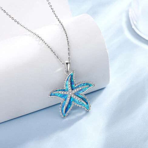 قلادة نجم البحر من الفضة الإسترليني قلادة نجم البحر مجوهرات نجم البحر للنساء in Kuwait