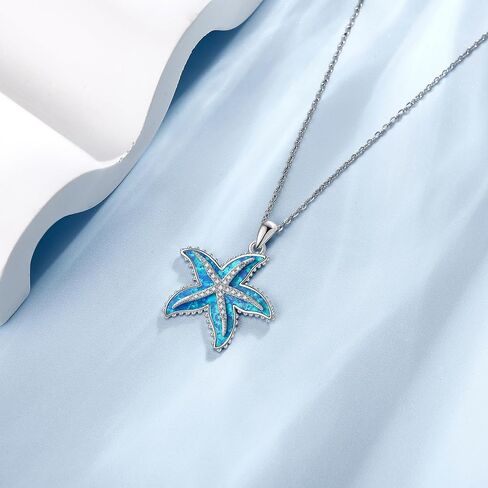 قلادة نجم البحر من الفضة الإسترليني قلادة نجم البحر مجوهرات نجم البحر للنساء in Kuwait