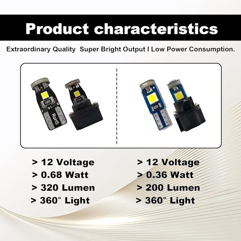 12V الأبيض أداة العنقودية ضوء LED لمبة استبدال T5 37 74 73 2723 2721 T10 158 168 194 2825 مع لوحة المقبس لوحة قياس مؤشر مصباح PC74 PC37 PC118 PC168 PC175 PC194 PC195 PC160 PC161 in Kuwait