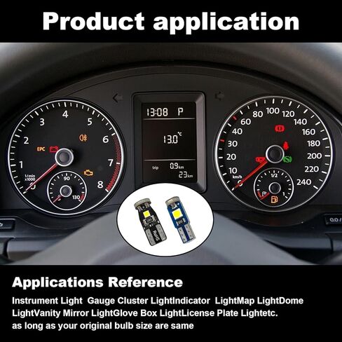 12V الأبيض أداة العنقودية ضوء LED لمبة استبدال T5 37 74 73 2723 2721 T10 158 168 194 2825 مع لوحة المقبس لوحة قياس مؤشر مصباح PC74 PC37 PC118 PC168 PC175 PC194 PC195 PC160 PC161 in Kuwait