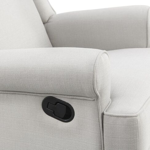 Oxford Baby Teegan Upholstered Swivel Glider & Recliner Nursery Chair, Gray in Saudi Arabia