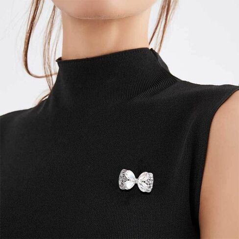 Rhinestone Butterfly Bowknot Brooch Pin for Women Girls Fashion Cute Crystal Birthstone Brooches Lapel Pins Delicate Dress Accessories Easter Birthday Wedding Party Jewelry Gift Souvenir in Saudi Arabia