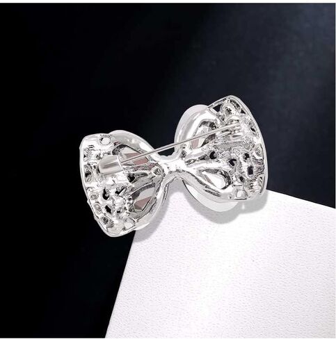Rhinestone Butterfly Bowknot Brooch Pin for Women Girls Fashion Cute Crystal Birthstone Brooches Lapel Pins Delicate Dress Accessories Easter Birthday Wedding Party Jewelry Gift Souvenir in Saudi Arabia