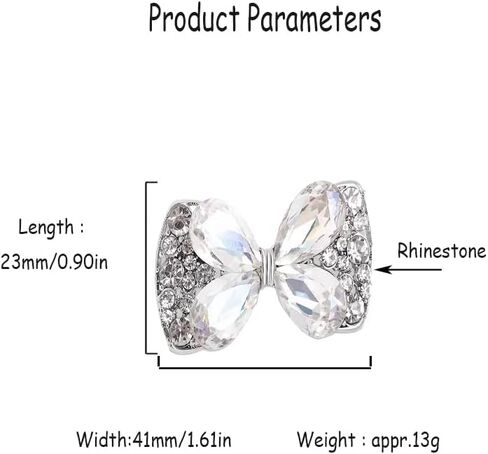 Rhinestone Butterfly Bowknot Brooch Pin for Women Girls Fashion Cute Crystal Birthstone Brooches Lapel Pins Delicate Dress Accessories Easter Birthday Wedding Party Jewelry Gift Souvenir in Saudi Arabia