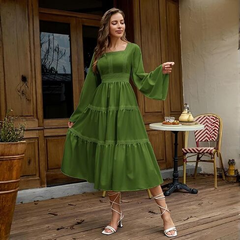 Abaowedding Renaissance Costume Women Medieval Dress Long Bell Sleeve Dress Ren Faire Dress in Saudi Arabia