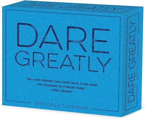 Willow Creek Press Dare Greatly Daily 2025 Box/Desk Calendar (5.86" x 4.72") in Saudi Arabia