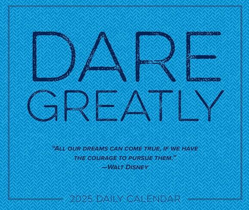 Willow Creek Press Dare Greatly Daily 2025 Box/Desk Calendar (5.86" x 4.72") in Saudi Arabia