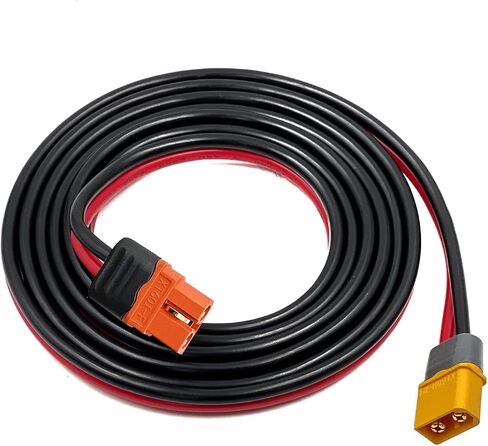 XT60i to XT60 Male Cable 10AWG Solar Charging Cable XT60i-F Extension Cable Solar Cable Compatible for Ecoflow Portable Power Station Solar Generator （5FT in Kuwait