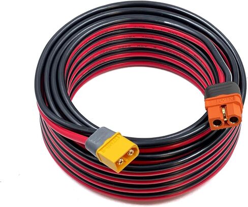 XT60i to XT60 Male Cable 10AWG Solar Charging Cable XT60i-F Extension Cable Solar Cable Compatible for Ecoflow Portable Power Station Solar Generator （5FT in Kuwait