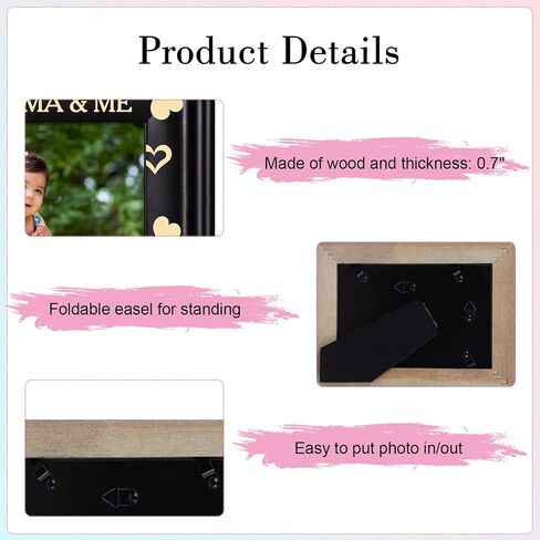 PETCEE Baby Sonogram Picture Frame,1st Ultrasound Photo Frame Pregnancy Announcements Tiny Ideas Gifts for New Mom Mother to be Registry Baby Shower Gender Reveal Party Baby Nursery Decor in Saudi Arabia