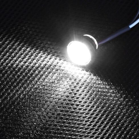 10 قطع مصابيح LED 3/4 بوصة، مصابيح جانبية للمقطورة، 12 فولت، مؤشرات خلفية أمامية دائرية، ضوء خلفي مقاوم للماء لسيارة شاحنة حافلة مقطورة فان RV بيك اب ATV القوارب، أبيض in Kuwait