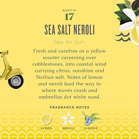 Caldrea Linen & Room Spray Air Freshener, Made with Essential Oils, Plant-Derived & Other Thoughtfully Chosen Ingredients Transparent, Sea Salt Neroli Scent, 16 Fl Oz in Saudi Arabia