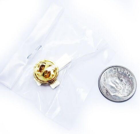 PinMart's Stained Glass Cross Religious Church Enamel Lapel Pin in Kuwait