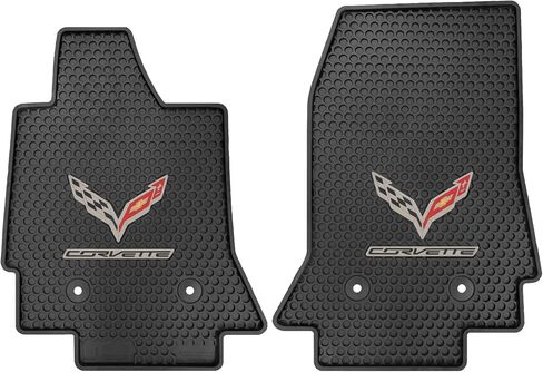 Lloyd Mats Heavy Duty Signature Rubber All Weather Floor Mats for Corvette C7 2014-2019 2pc Set in Kuwait