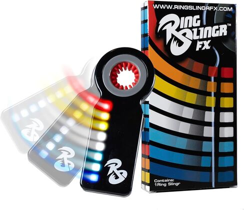 RingSlingr Fireball Red Fidget Spinner Toy, Durable, Portable LED Fidget Toy for Adults and Kids, Light Up Spinner Toy in Saudi Arabia